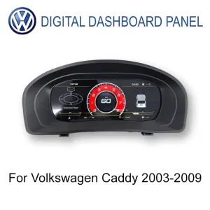 Màn hình chính của cụm đồng hồ kỹ thuật số 9 inch trên xe Volkswagen Caddy đời 2003–2009