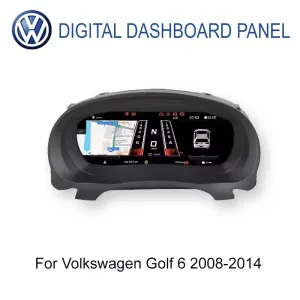 Bảng đồng hồ kỹ thuật số Volkswagen Golf 6 2008–2014, màn hình LCD IPS 12,3 inch