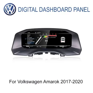 Bảng đồng hồ kỹ thuật số Volkswagen Amarok 2017–2020, góc nhìn từ phía trước, màn hình LCD IPS 12,3 inch
