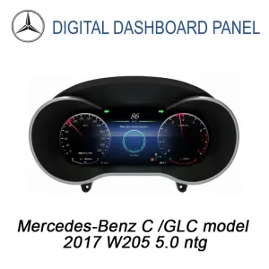 Bảng điều khiển kỹ thuật số Mercedes C GLC 2017 W205 NTG 5.0 | Màn hình 12,3 inch hỗ trợ CarPlay