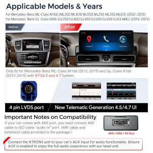Đầu đĩa Android Mercedes-Benz GLE