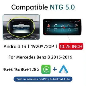 Đầu đĩa Android cho Mercedes B-Class 2012–2018 | CarPlay DSP