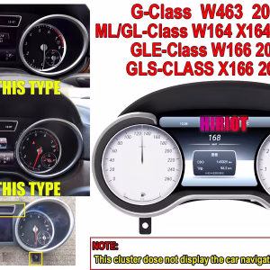 Bảng điều khiển kỹ thuật số Mercedes ML GL 2012–2015 | Màn hình 12,3 inch hỗ trợ CarPlay và Android Auto