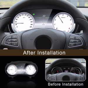 Mercedes GLA CLA A Class Digital Cluster 2015–2019 | 12.3″ CarPlay 3 Bảng đồng hồ kỹ thuật số Mercedes GLA, CLA và A-Class 2015–2019 | Màn hình 12,3 inch hỗ trợ CarPlay