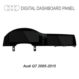 Đầu đĩa Android Audi Q7 4L với cụm đồng hồ kỹ thuật số