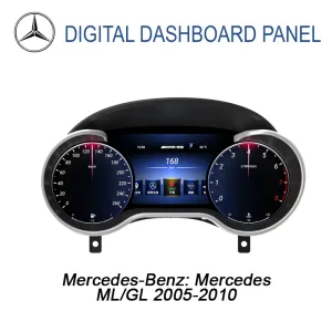 Bảng điều khiển kỹ thuật số Mercedes ML GL 2012–2015 | Màn hình 12,3 inch hỗ trợ CarPlay và Android Auto