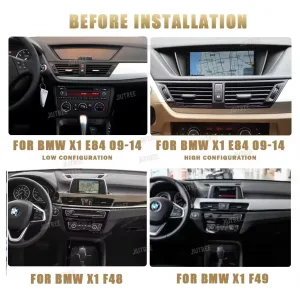 BMW X1 E84 CIC Android Screen 2009–2015 with CarPlay & Android Auto 4 Đầu đĩa Android cho BMW X1 (2009–2015) | Hệ thống âm thanh CarPlay