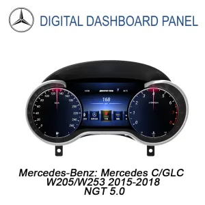 Bảng điều khiển kỹ thuật số Mercedes C GLC W205/W253 2015–2018 | 12,3 inch hỗ trợ CarPlay