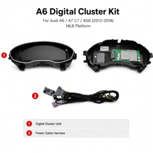 Audi A6 A7 cụm đồng hồ LCD C7 12.3 đồng bộ bản đồ và dữ liệu CarPlay
