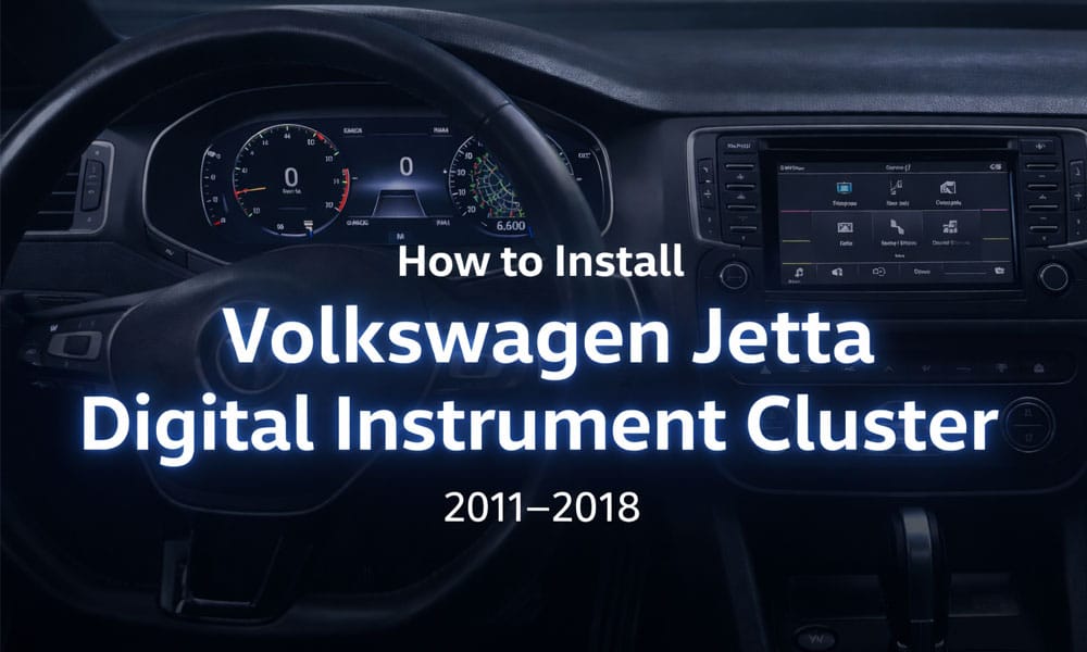Cách lắp đặt cụm đồng hồ kỹ thuật số trên xe Volkswagen Jetta