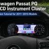 Hướng dẫn lắp đặt cụm đồng hồ kỹ thuật số Passat