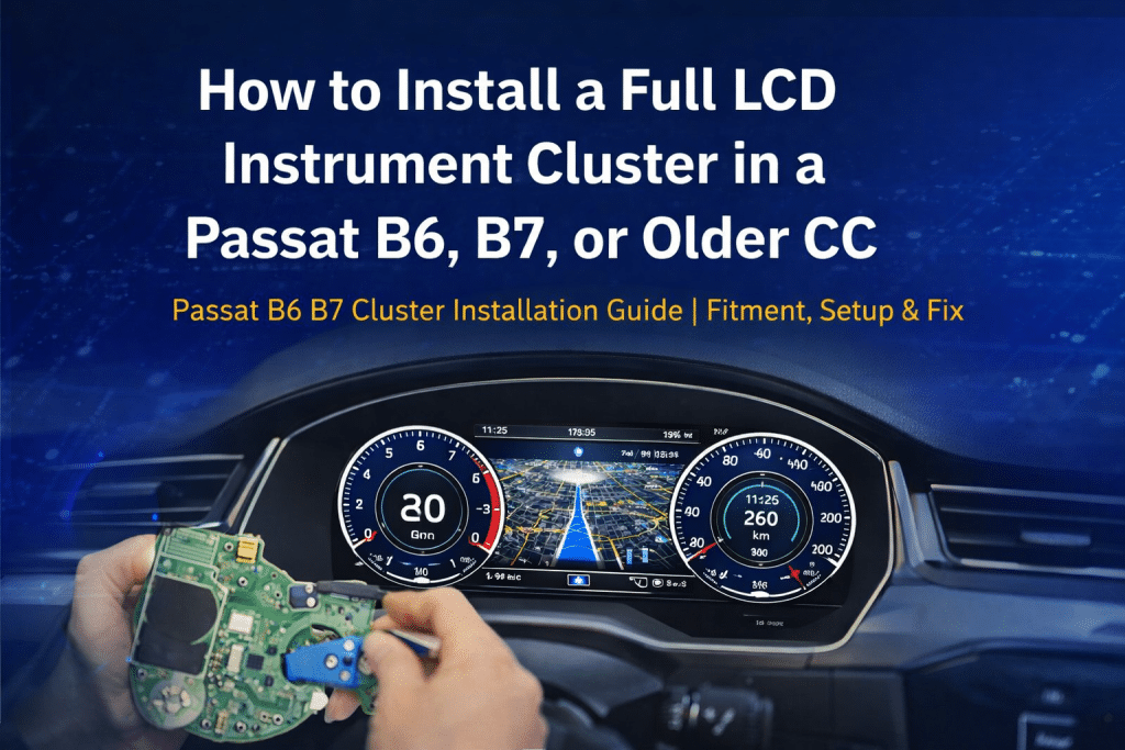 Hướng dẫn lắp đặt cụm đồng hồ Passat B6 B7 | Phù hợp, Cài đặt & Sửa chữa
