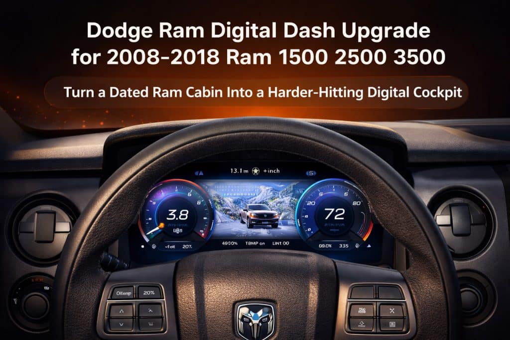 Nâng cấp bảng điều khiển kỹ thuật số cho Dodge Ram