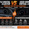 Nâng cấp cụm đồng hồ kỹ thuật số tốt nhất: Kiểu OEM so với Virtual Cockpit OEM đã qua sử dụng