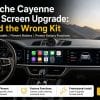 Nâng cấp hệ thống hai màn hình cho Porsche Cayenne đời 2018-2023 đã được lắp đặt bên trong xe
