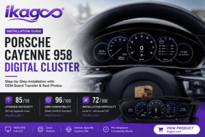Lắp đặt cụm đồng hồ kỹ thuật số Porsche Cayenne 958