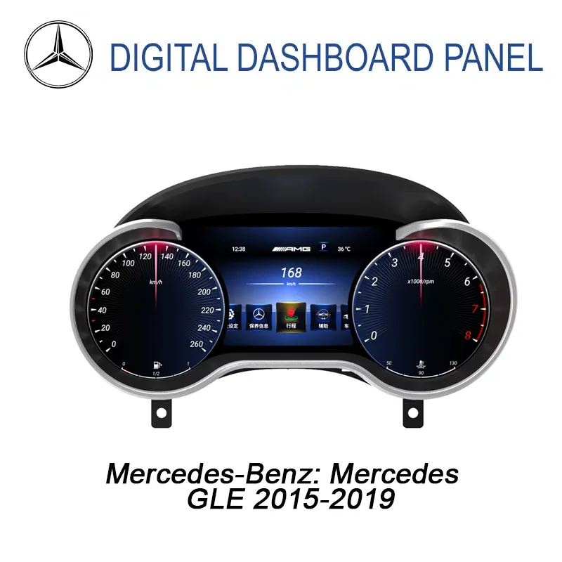 Bảng đồng hồ kỹ thuật số Mercedes GLE 2015-2019 | Màn hình LCD 12,3 inch hỗ trợ CarPlay
