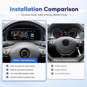 So sánh Virtual Cockpit VW Golf Mk7 cho thấy dữ liệu thông minh hơn, lái xe an toàn hơn, phong cách hiện đại
