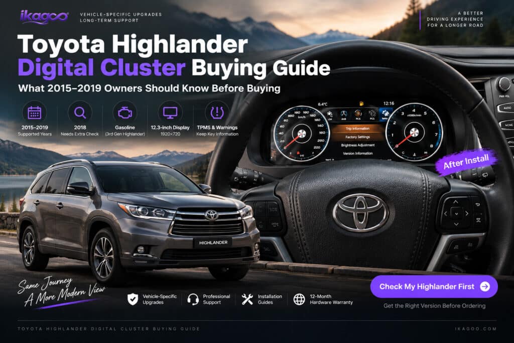 Hướng dẫn mua cụm đồng hồ kỹ thuật số Toyota Highlander: Những điều chủ sở hữu 2015–2019 nên biết trước khi mua