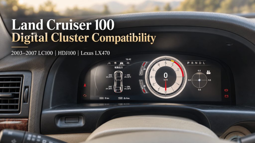 Land Cruiser 100 Digital Cluster Compatibility: What LC100, HDJ100 & LX470 Owners Must Confirm Before Buying