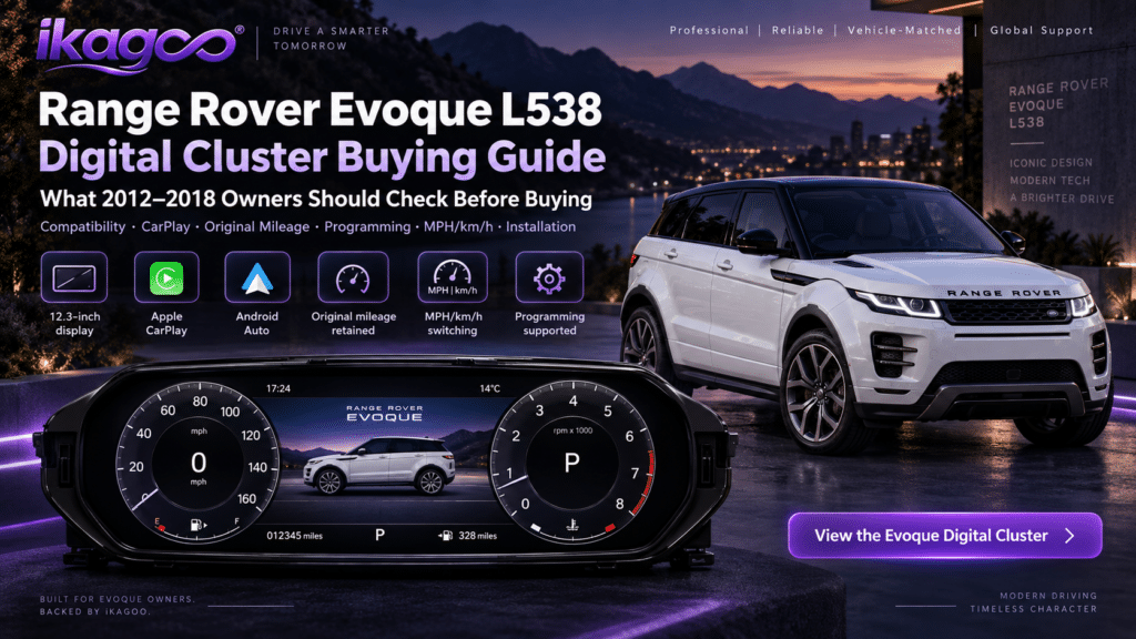 Hướng dẫn mua cụm đồng hồ kỹ thuật số Range Rover Evoque L538 2026