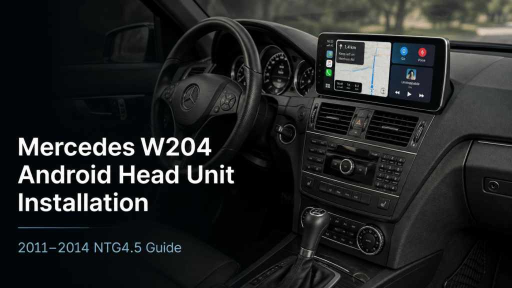 Lắp đặt Android Head Unit cho Mercedes W204: Hướng dẫn 14 bước NTG4.5 cho 2011–2014