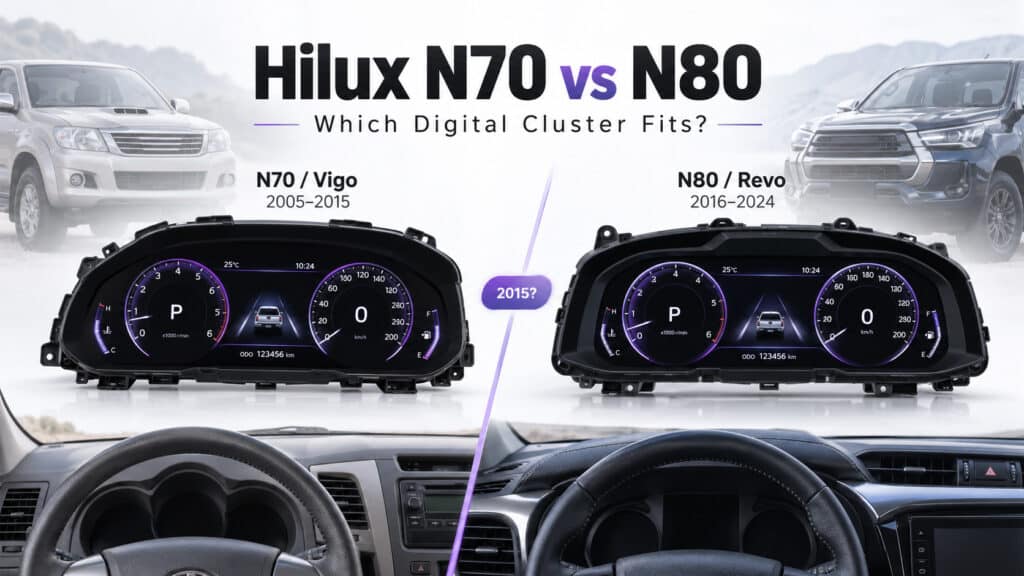 Toyota Hilux N70 vs N80 Digital Cluster: Which One Fits Your Hilux
