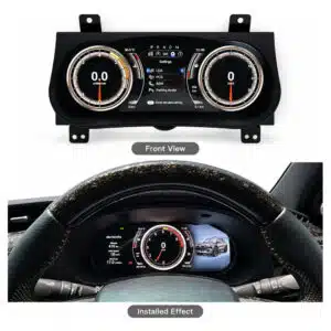 Toyota Hilux Fortuner digital cluster installed dashboard view