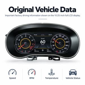 cụm đồng hồ kỹ thuật số vw amarok dữ liệu xe nguyên bản