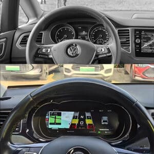 cụm đồng hồ kỹ thuật số vw golf sportsvan trước sau nâng cấp