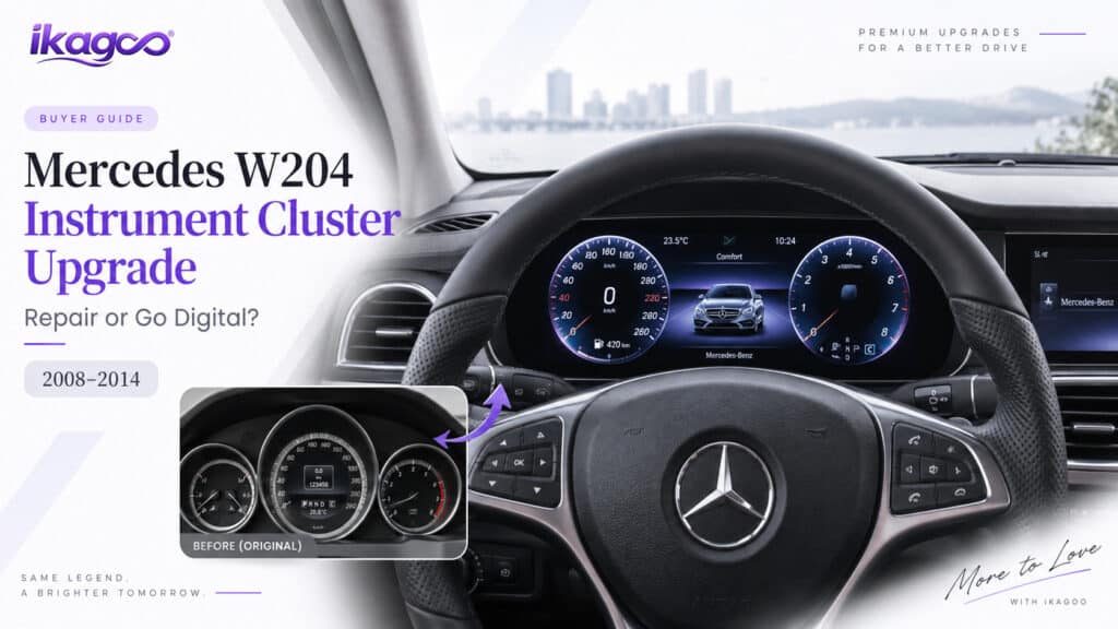 Mercedes W204 Instrument Cluster Upgrade: Repair or Go Digital?