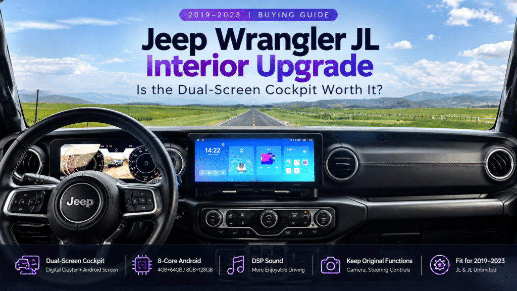 Nâng cấp nội thất Jeep Wrangler JL: Buồng lái màn hình kép có đáng không?