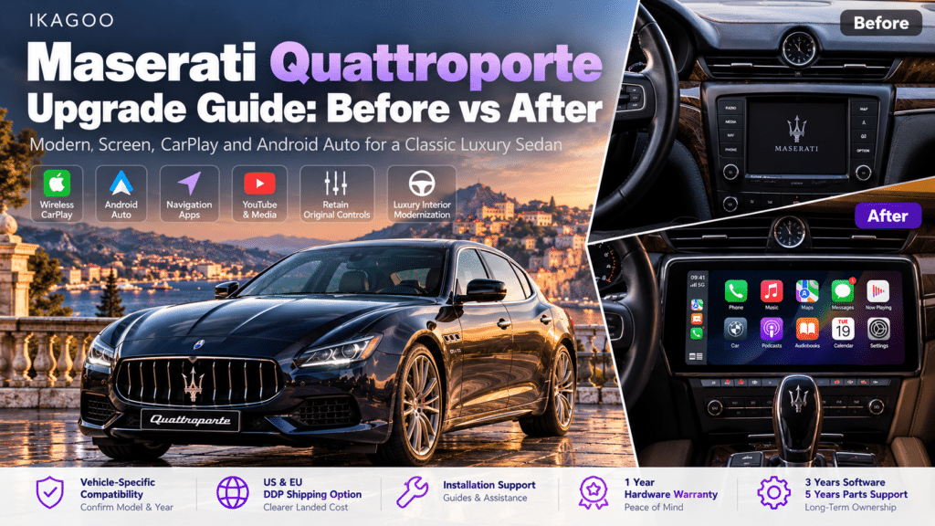 Hướng dẫn nâng cấp Maserati Quattroporte cho chủ xe 2004–2023