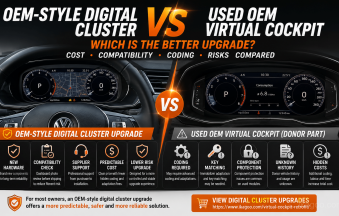 Nâng cấp cụm đồng hồ kỹ thuật số tốt nhất: Kiểu OEM so với Virtual Cockpit OEM đã qua sử dụng